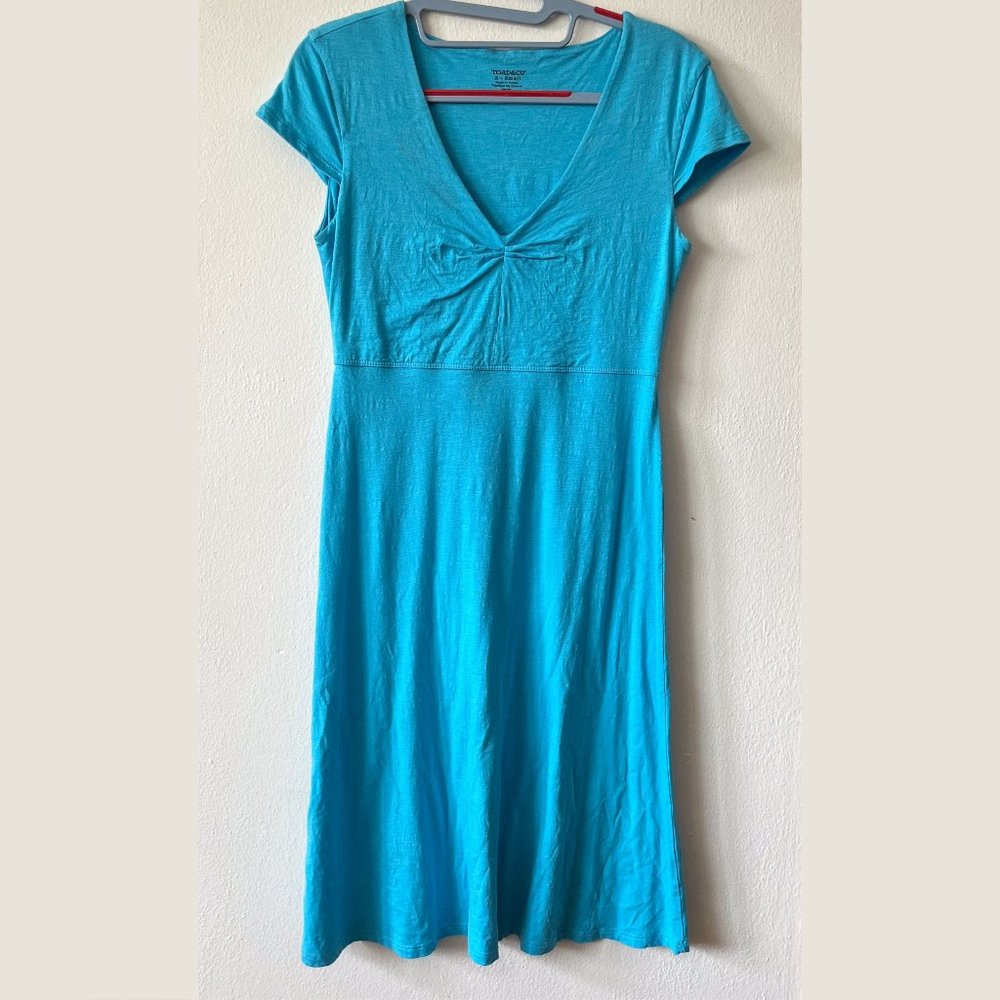 Toad & Co XS Sky Blue Cap sleeve Rosemarie Dress